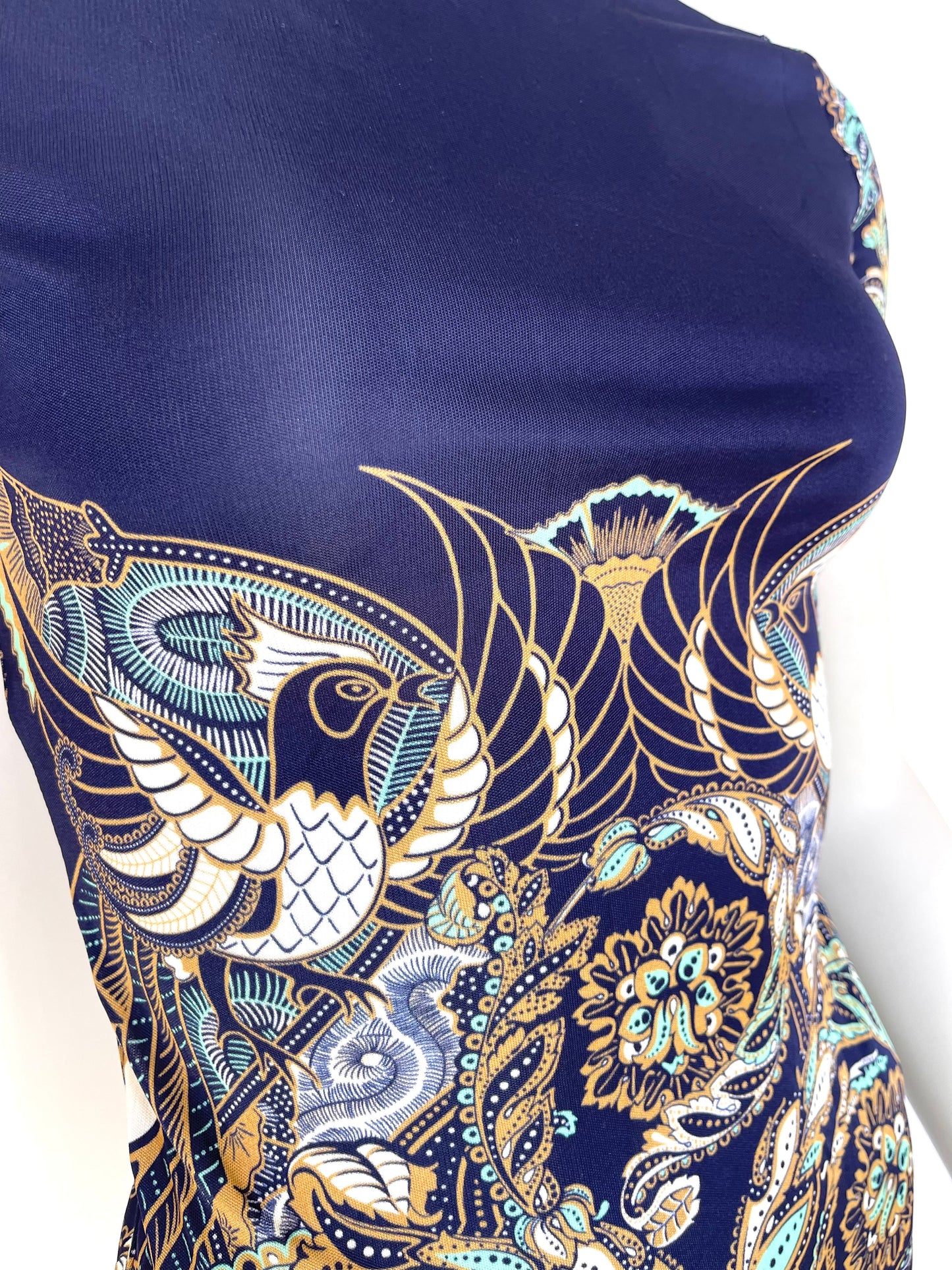 Blusa azul estampada - Balmain