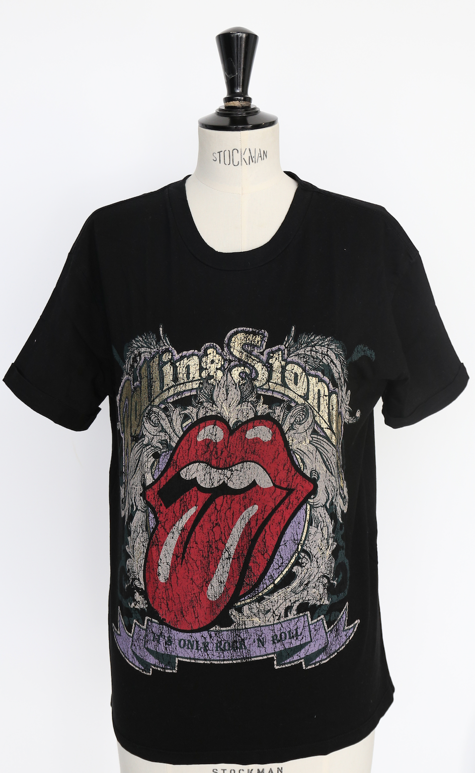 T-shirt preta Rolling Stones